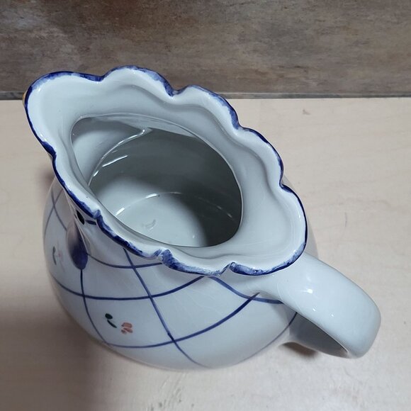 Vintage Italian Ceramic Rooster Chicken Pitcher Watering Jug Hand Painted - Picture 3 of 13